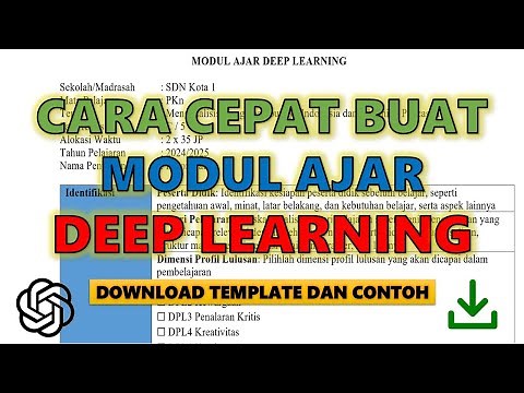 QUICK WAY TO CREATE A DEEP LEARNING KURMER TEACHING MODULE ~ PLUS DOWNLOAD THE FORMAT AND EXAMPLE...