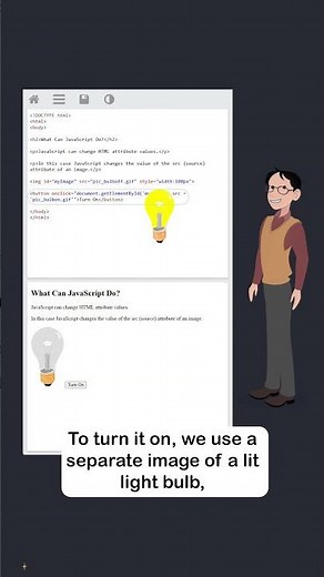 JavaScript Introduction - Part 3 - Change HTML Attributes - #w3schools #javascript #programming