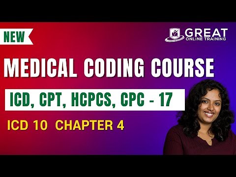 Medical Coding And Billing Tutorials for Beginners | ICD-Chapter 4 - 17