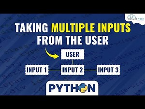 How to Take Multiple Inputs from the User using Python🐍 | Python Program