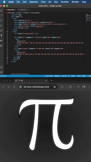 Animating π With SVG + JavaScript (Pi Day Coding) #pi #coding #programming