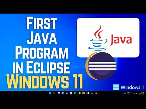 How to Create Your First Java Program in Eclipse | Java Programming on Windows 11