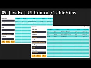 Cour 09: JavaFx | UI Control / TableView