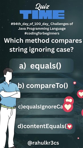 #94th_day_of_100_day_ Challenges of Java Programming Language #cdingforbeginners