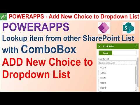 PowerApps - Add new choice to Dropdown List & Lookup item from other SharePoint List with Combo Box