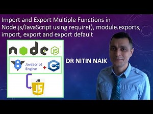6 Import and Export Multiple Functions into and from a Module in Node.js and JavaScript