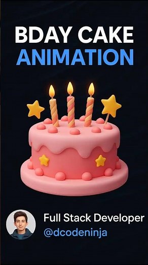 “Wish Happy Birthday Like a Coder 🎉 | Animated HTML Surprise Website”
