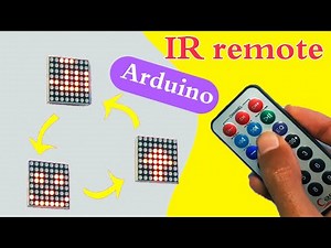 Remote Control an 8x8 LED Matrix - Arduino Project