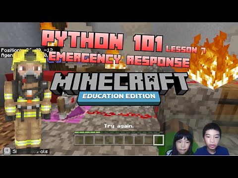 *MINECRAFT PYTHON 101* Lesson 7: Emergency Response: While Loops and Sequences