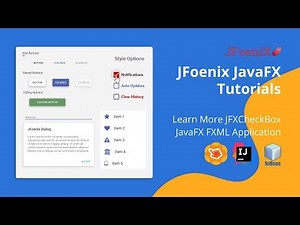 JFoenix Java FXML Tutorial - #04 Learn More JFXCheckBox Google Material Design JavaFX Application