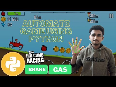 Python Project: Automate Hill Climb Racing Game Using Python | OpenCv, Mediapipe | KNOWLEDGE DOCTOR