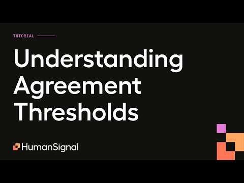 Understanding Agreement Metrics with Thresholds