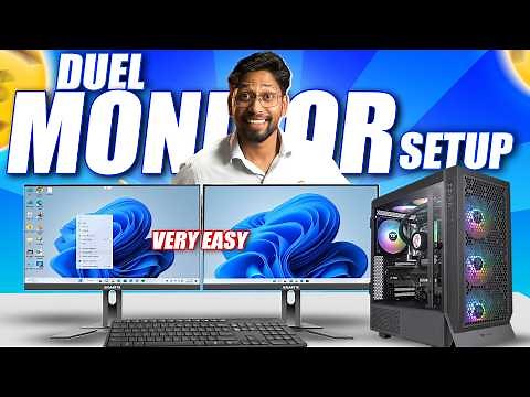 How to Connect Dual Monitors to One PC 💻 | Dual Screen Setup Guide in 2025 | Step-by-Step Tutorial