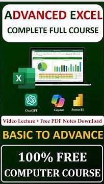 Advanced Excel Tutorial for Beginners 🔥 | Complete Excel Full Course (Step-by-Step) | #exceltutorial