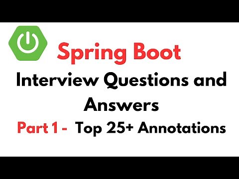 Spring Boot Interview Questions | 25+ Spring & Spring Boot Annotations & Examples | Full Course 2026