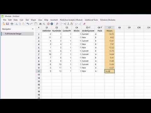 How to Create and Analyze a Designed Experiment in Minitab Statistical Software