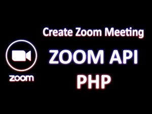 Create Meeting with ZOOM API and PHP