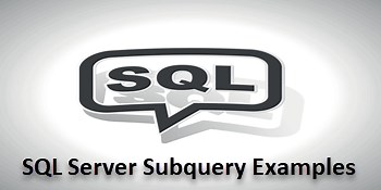 SQL Server Subquery Example