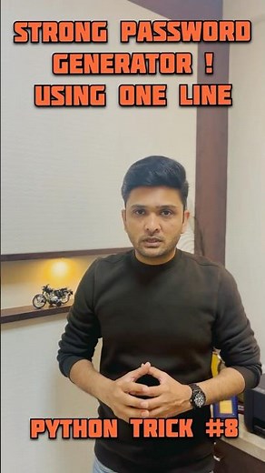 “Strong Password Generator! using Python” Python Trick #8 #coding #datascience #learnpython #python