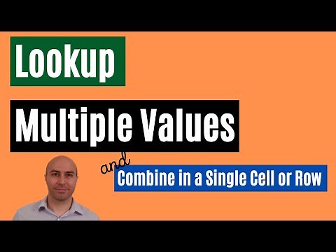 Lookup Multiple Values (Sort and Combine in a Single Cell or Row)