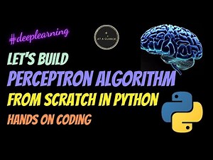 Perceptron Algorithm in Python from scratch | At A Glance! | Full Code | Deep Learning Course | #ai