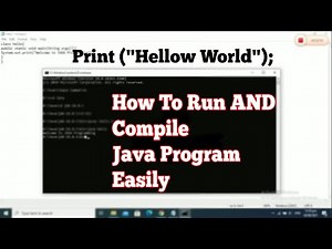 How to run and compile java program on notepad || Hello world program execute from command prompt
