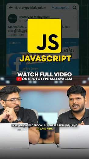 Brototype Malayalam on Instagram: "Master JavaScript in just 30 days😱💥 Full Video Released on Brototype Malayalam Youtube_ Channel! ⚡ (Link in Bio) | To know more about Brocamp, visit www.brototype.com or call 7034395811"