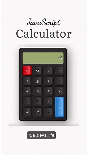 Check full video - How to Create a Calculator with HTML CSS JAVASCRIPT #javascript #jstips #viral