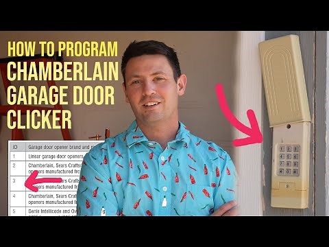 How to program your Garage Door keypad clicker opener! - Chamberlain Klik2U