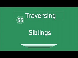 55 - ( jQuery Tutorial ) Traversing : Siblings ( siblings )