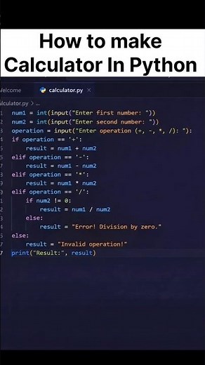 Python Calculator Tutorial 🔢 | Simple Python Project
