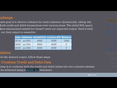 How to Calculate the Balance from Two SQL Tables Dynamically