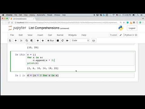 List Comprehension Basics with Python (Python Tutorial #12)