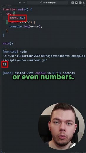 Why Is the Type of Error Any/Unknown in JavaScript/TypeScript #webdevelopment #javascript