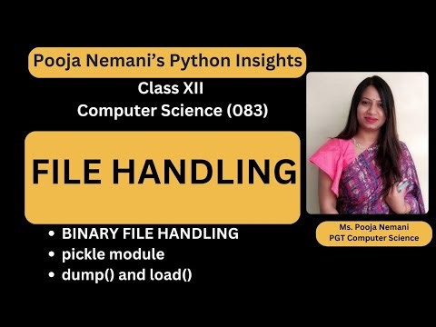 BINARY FILE|COMPUTER SCIENCE |Full Score |Computer Science Class 12 |Topper SeriesI Binary File