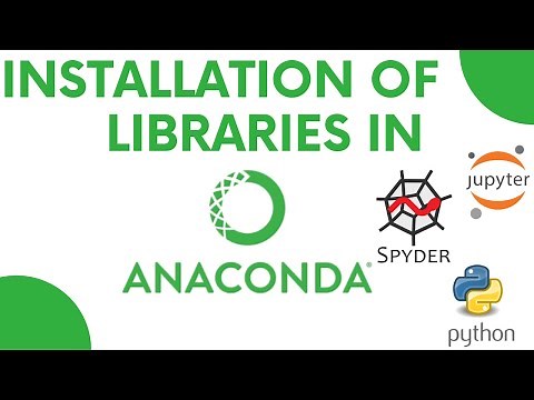 installation of library in anaconda, python , pip, conda and navigator