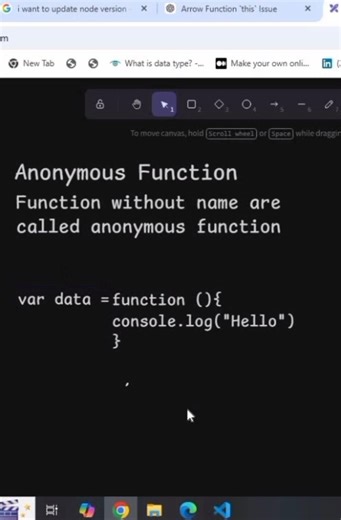 What is Anonymous Function in JavaScript #shorts #javascript #ytshorts #coding #interviewquestions