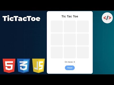 ⚡ Build a Fully Working TicTacToe Game | HTML CSS JS Tutorial