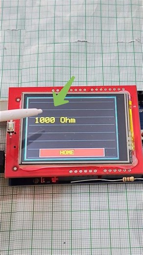 Build a Resistance Meter with Arduino & TFT Display 🔧#arduino #electronics #arduinoproject