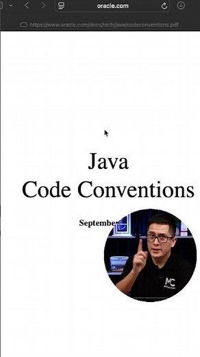 Java Code Conventions ☕️, write your Java code following best practices. #mitocode #java