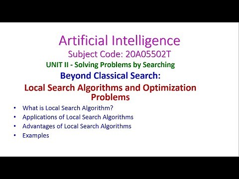 Local Search Algorithms and Optimization Problems-Artificial Intelligence-Beyond Classical Search