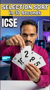 How Selection Sort Actually Works 👨‍💻 #SelectionSort #DSAinJava #CodingShorts