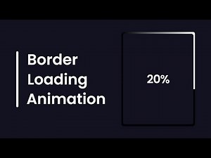 Border Loading Animation in HTML CSS & JavaScript | CSS Animation & Effects