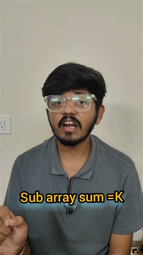 Don’t Solve This With Nested Loops ❌ | Subarray Sum Equals K Interview Trick