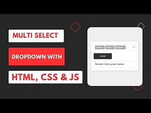 Multi Select Dropdown | HTML CSS JavaScript
