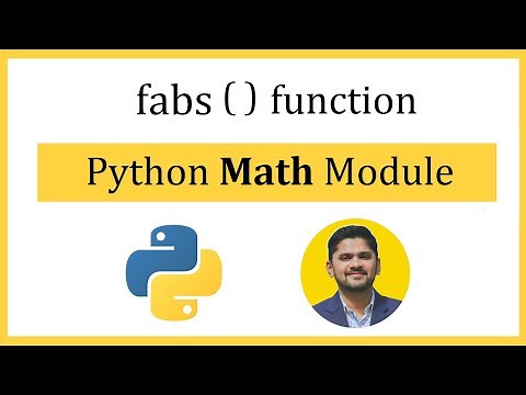 Python fabs() function | math module | mathematical functions | Amit Thinks