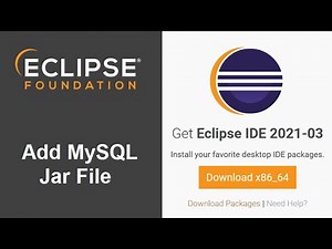 Eclipse IDE 2021: Add MySQL JAR file to Java Project