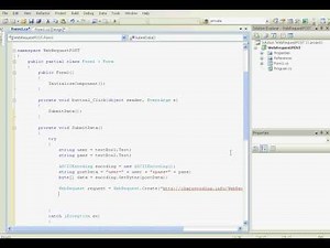 [C#] WebRequest and WebResponse - POST method