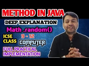 How to use random method in java | Math.random java in hindi | Math.random function in java