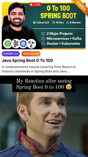 Coding Shuttle on Instagram: "Link in bio 🔗 Spring Boot 0 to 100 is launched on the Coding Shuttle Website. Check out from the link in bio 💯 #springboot #java #codingshuttle"